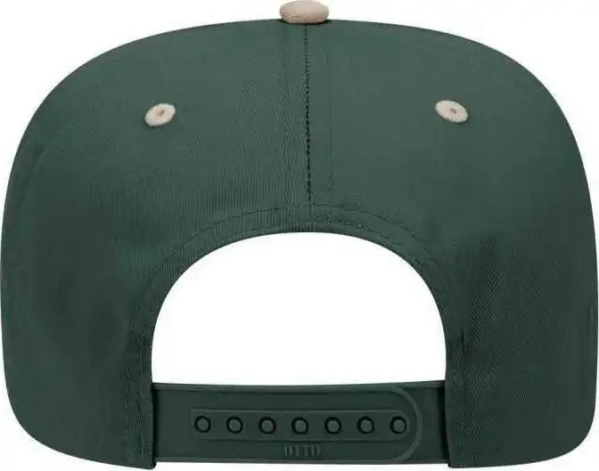 Otto 31-069 Twill 5 Panel Pro Style Cap - Khaki Dark Green - Forest / one Size Fits Most