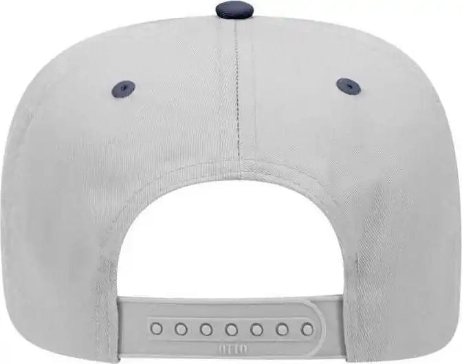 Otto 31-069 Twill 5 Panel Pro Style Cap - Navy Gray - one Size Fits Most