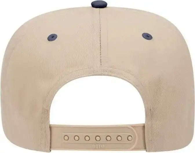 Otto 31-069 Twill 5 Panel Pro Style Cap - Navy Khaki - one Size Fits Most