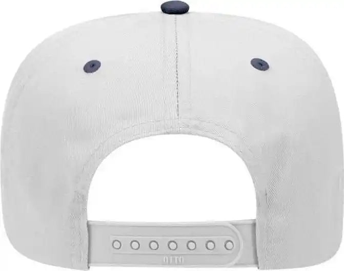 Otto 31-069 Twill 5 Panel Pro Style Cap - Navy White - one Size Fits Most