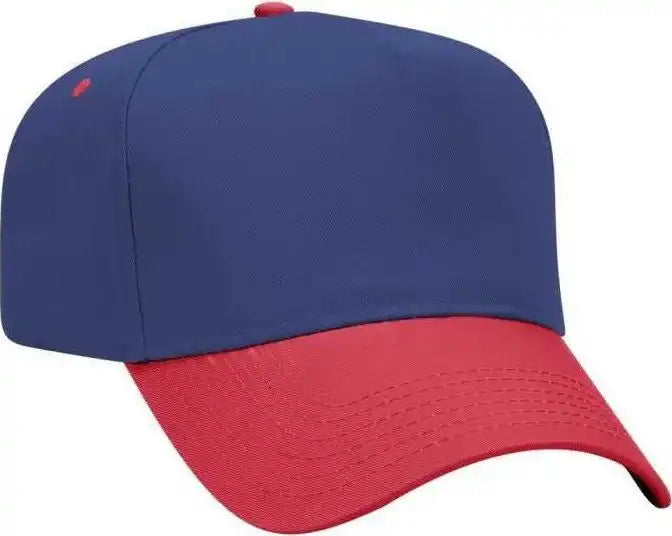 Otto 31-069 Twill 5 Panel Pro Style Cap - Red Royal - one Size Fits Most