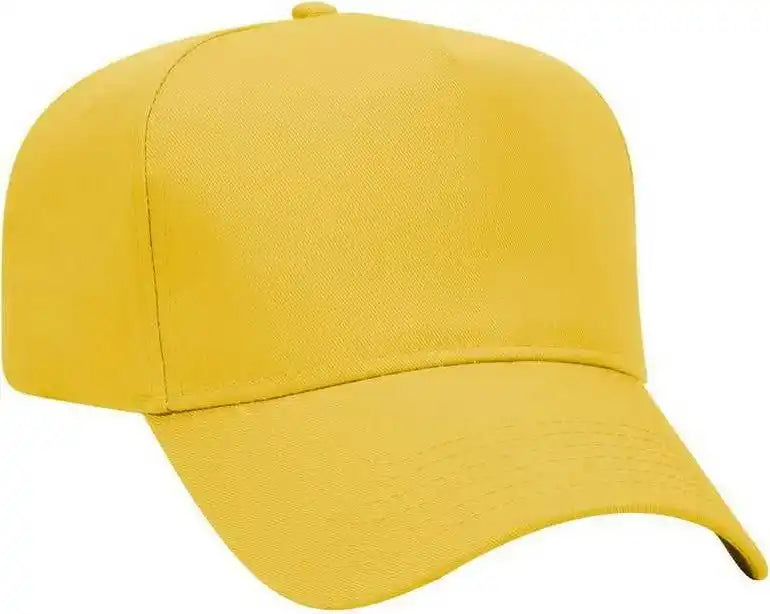 Otto 31 069 Twill 5 Panel Pro Style Cap Yellow / one Size Fits Most
