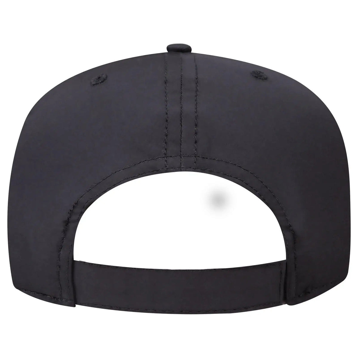 Otto 31-1 5 Panel Mid Profile Baseball Cap - Black - 7 3/8’’ - 5/8’’