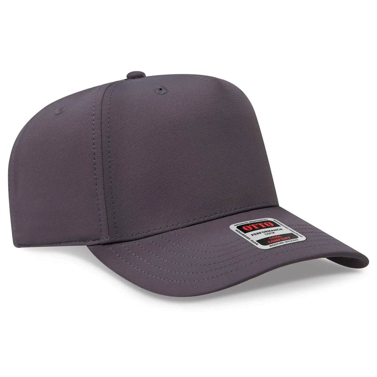 Otto 31-1 5 Panel Mid Profile Baseball Cap - Char. Gray - 7 3/8’’ - 5/8’’
