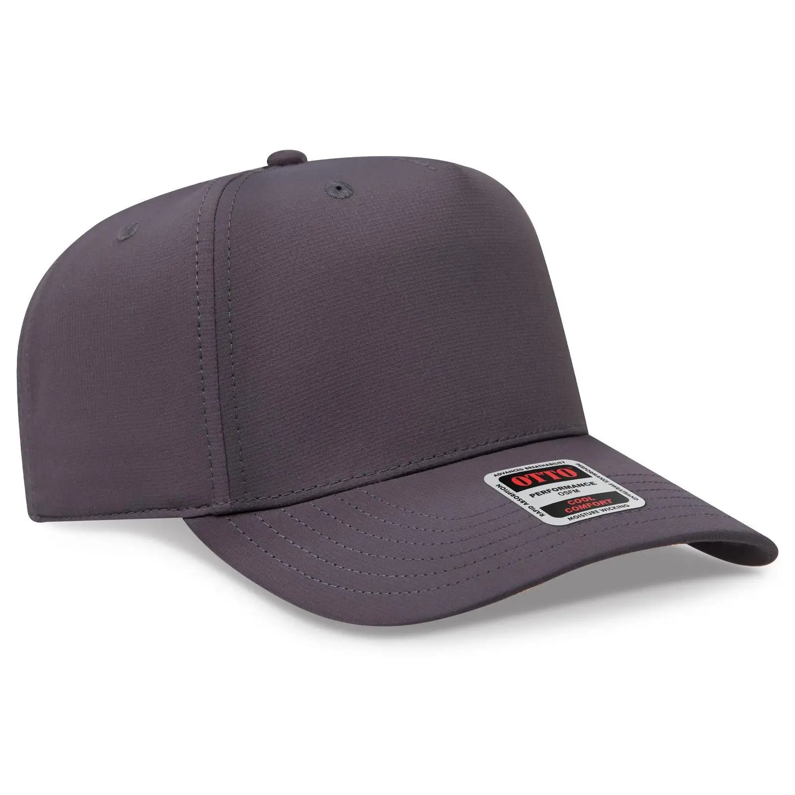 Otto 31-1 5 Panel Mid Profile Baseball Cap - Char. Gray - 7 3/8’’ - 5/8’’