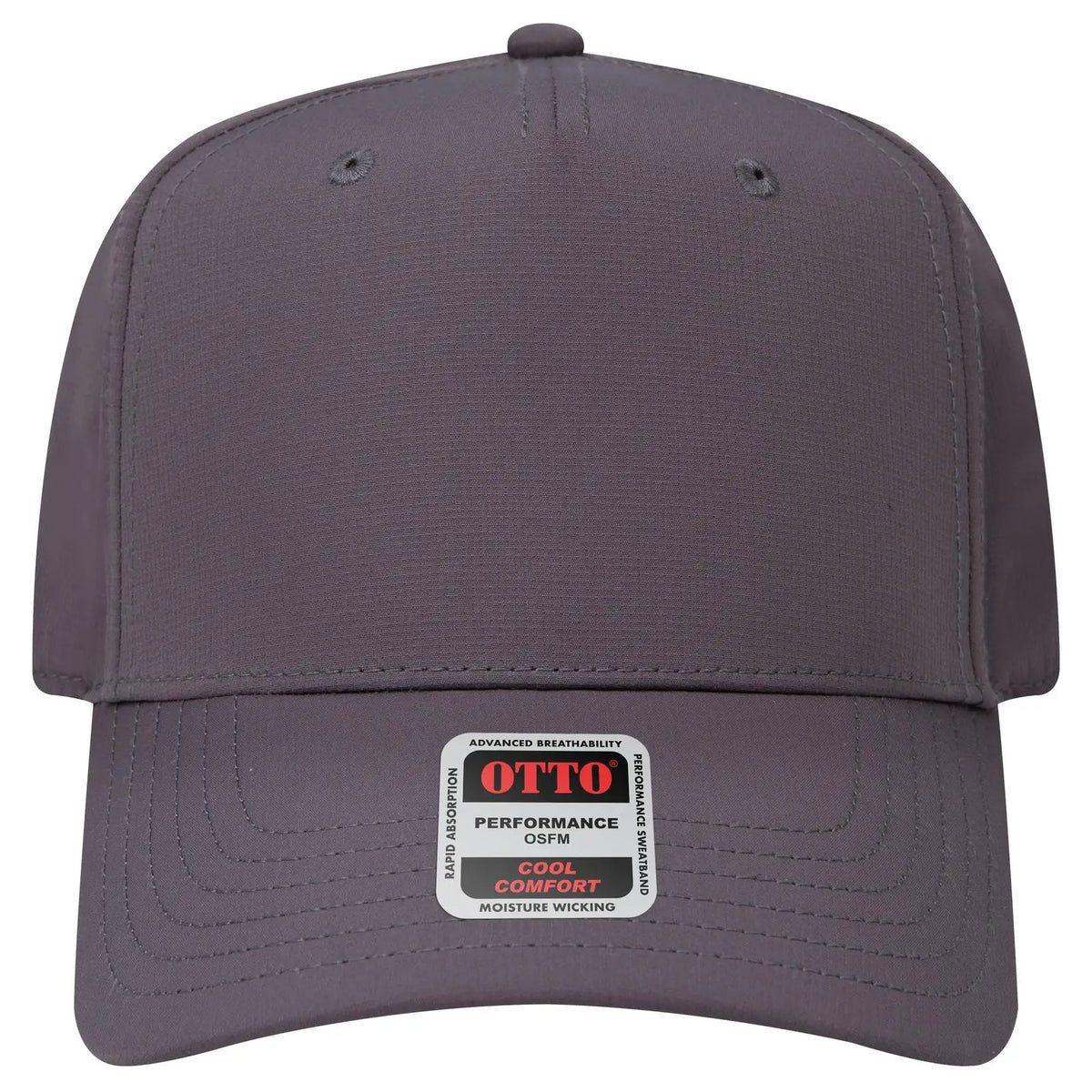 Otto 31-1 5 Panel Mid Profile Baseball Cap - Char. Gray - 7 3/8’’ - 5/8’’