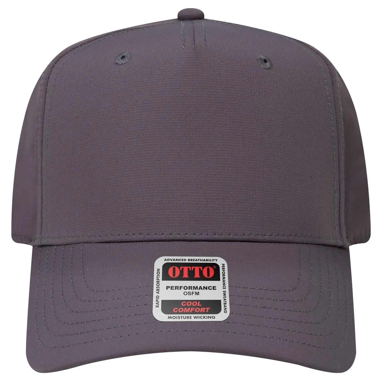 Otto 31-1 5 Panel Mid Profile Baseball Cap - Char. Gray - 7 3/8’’ - 5/8’’
