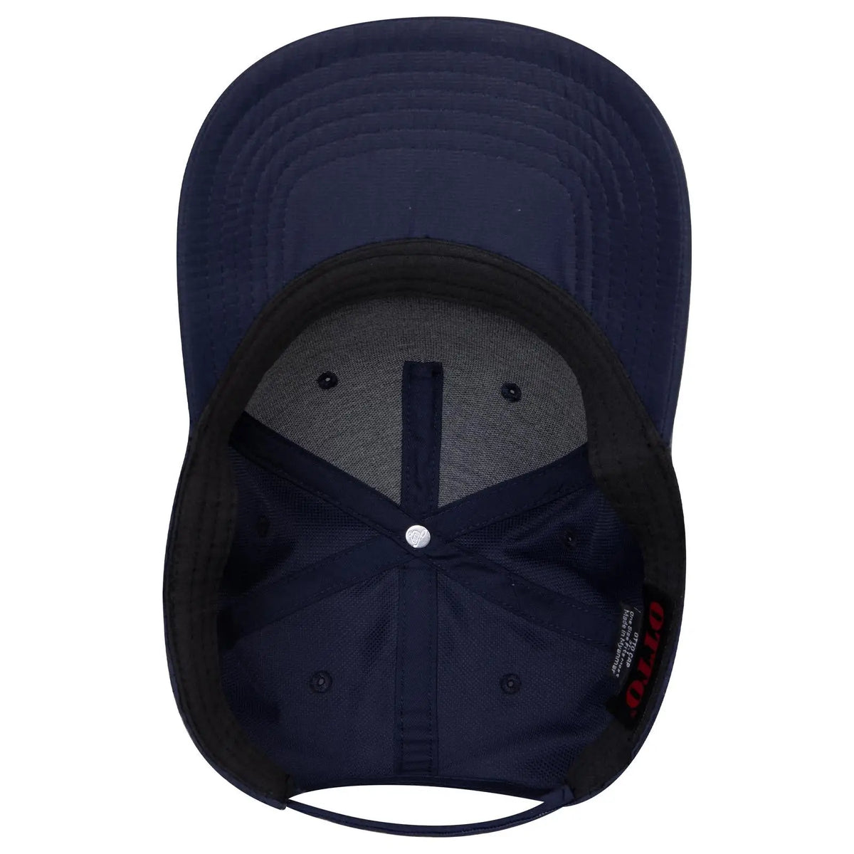 Otto 31-1 5 Panel Mid Profile Baseball Cap - Navy - 7 3/8’’ - 5/8’’