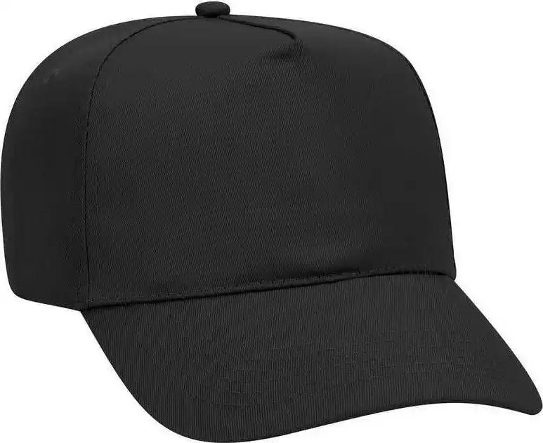 Otto 31-1060 Promo Cotton Twill Pro Style Cap - Black - one Size Fits Most