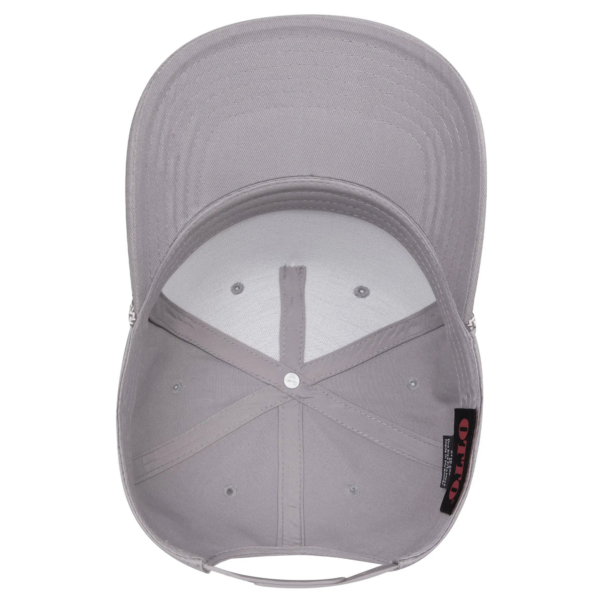 Otto 31-2 5 Panel Mid Profile Baseball Cap - Gray - 7 3/8’’ - 5/8’’