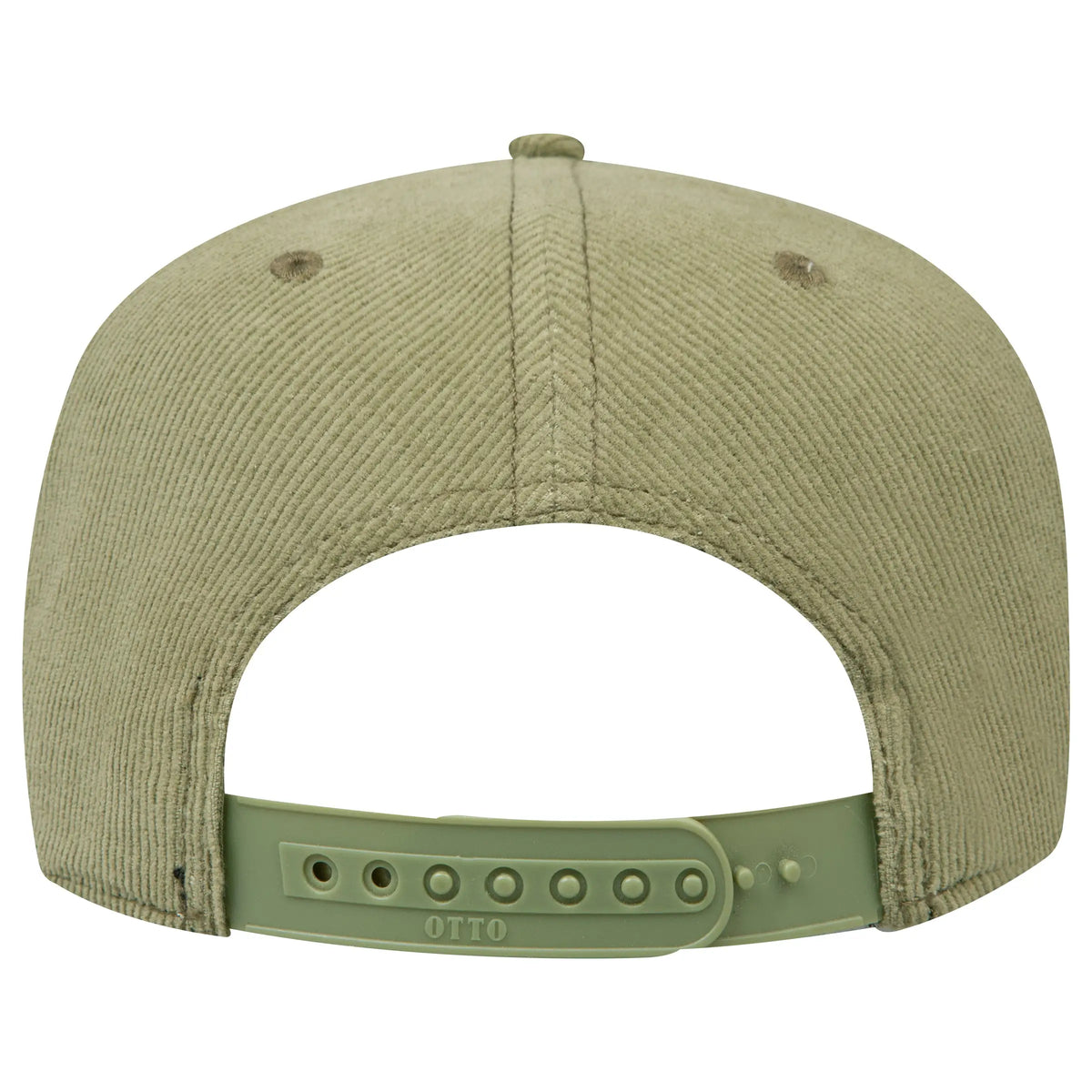 Otto 31-2 5 Panel Mid Profile Corduroy Baseball Cap - Ol. Green - 7 3/8’’ - 5/8’’