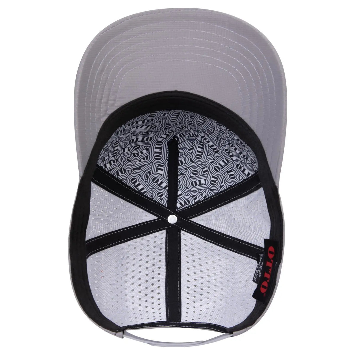 Otto 31-4 5 Panel Mid Profile Baseball Cap - Gray - 7 3/8’’ - 5/8’’