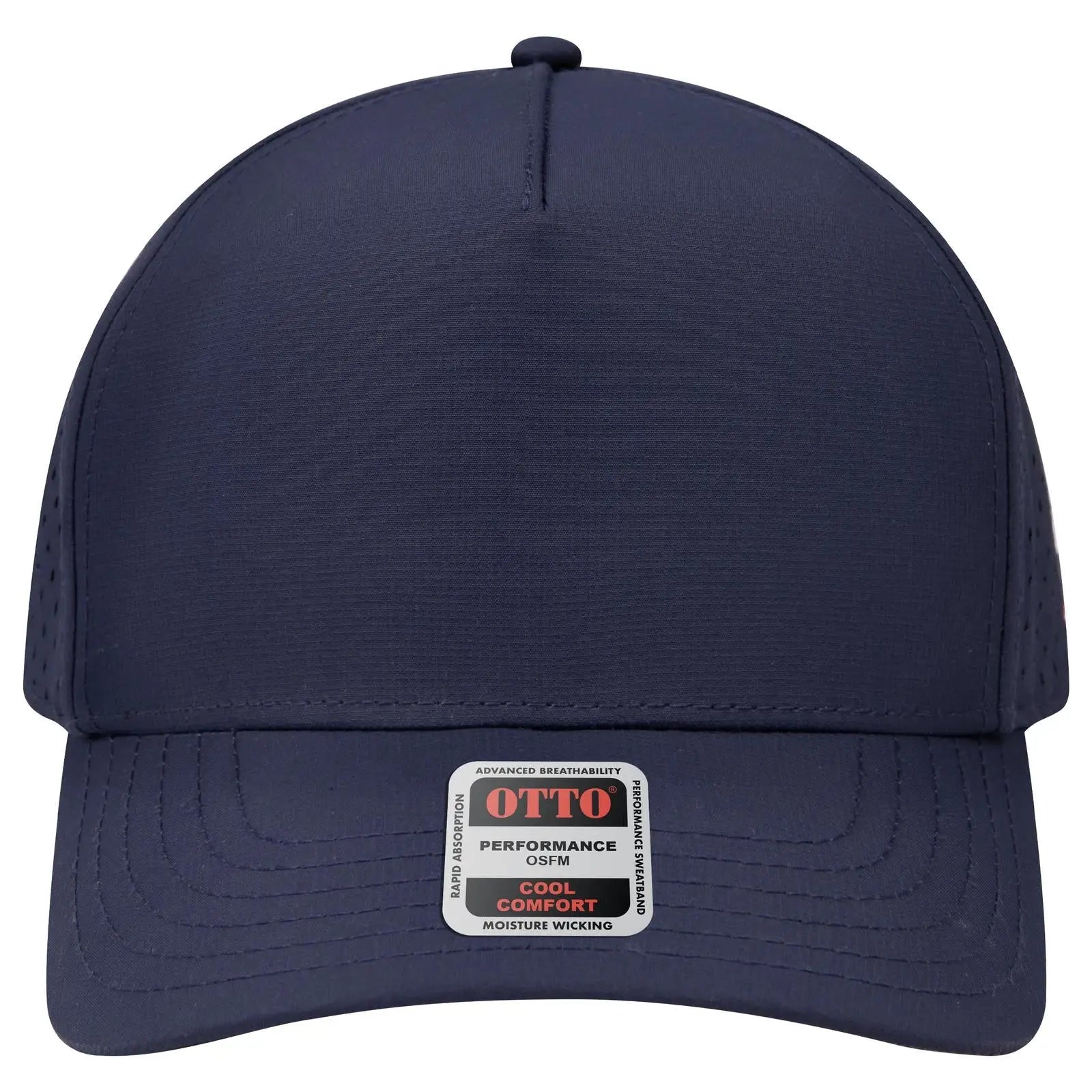 Otto 31-4 5 Panel Mid Profile Baseball Cap - Navy - 7 3/8’’ - 5/8’’