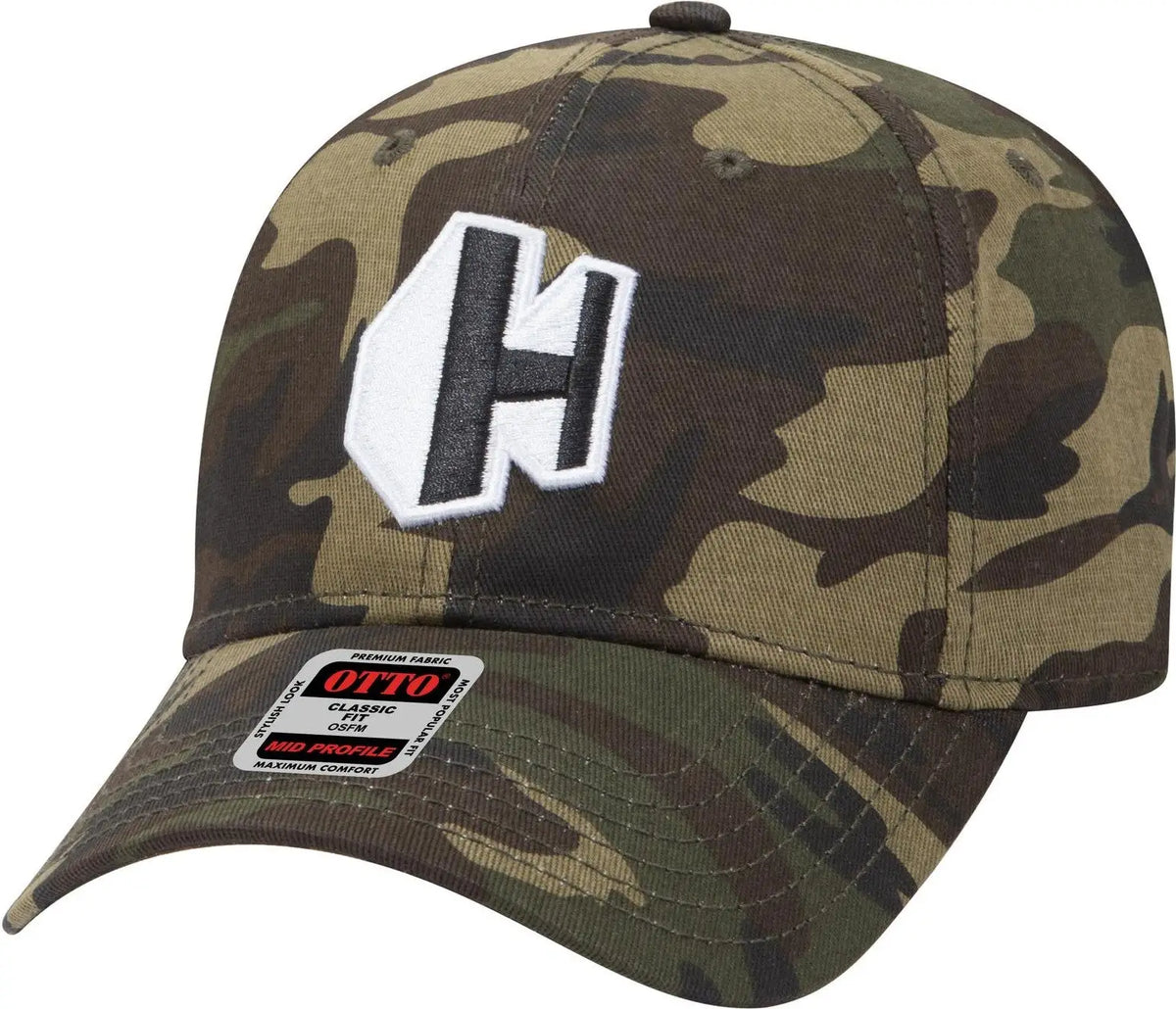 Otto 31-538 5 Panel Mid Profile Baseball Cap - Khaki - 6 1/2’’ - 7 5/8’’