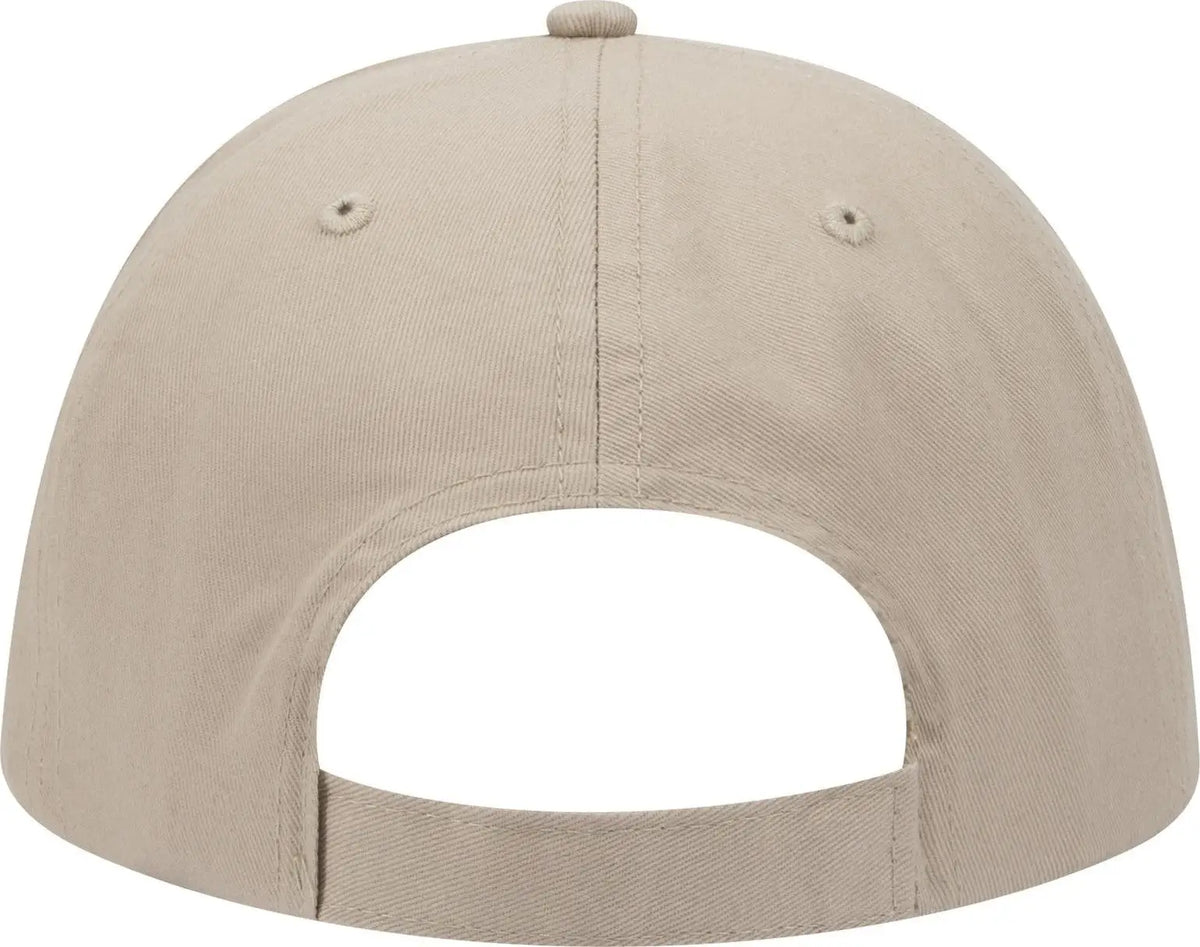 Otto 31-538 5 Panel Mid Profile Baseball Cap - Khaki - 6 1/2’’ - 7 5/8’’