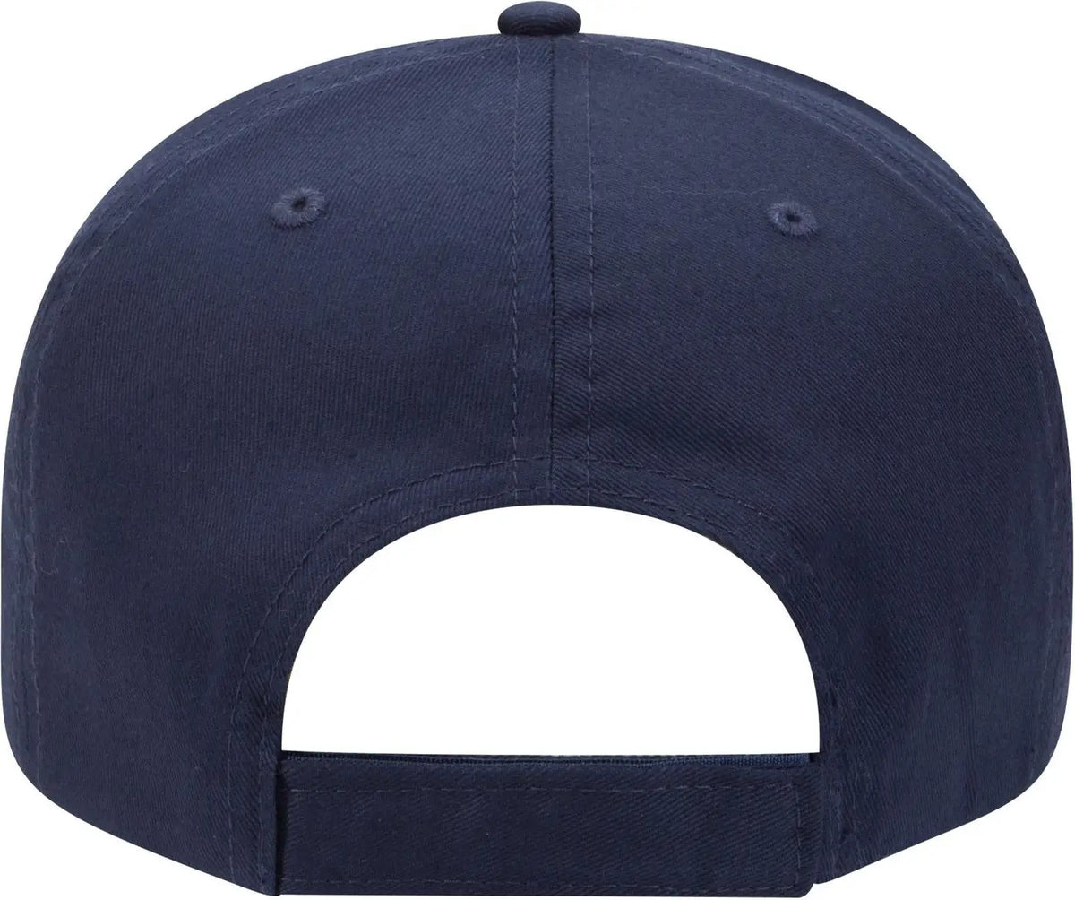 Otto 31-538 5 Panel Mid Profile Baseball Cap - Navy - 6 1/2’’ - 7 5/8’’