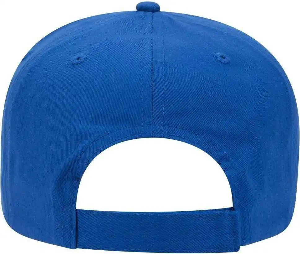 Otto 31-538 Cotton Twill 5 Panel Pro Style Cap with Fabric Adjustable Hook - Black - one Size Fits Most