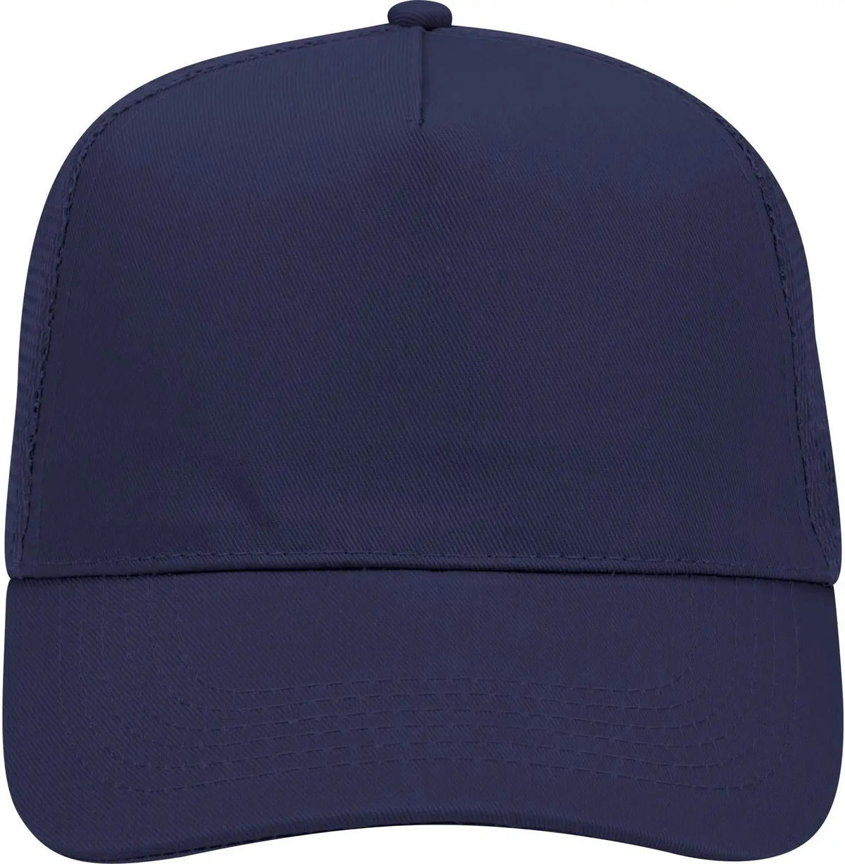 Otto 32-1104 5 Panel Mid Profile Mesh Back Trucker Cap - Navy - 6 1/2’’ - 7 5/8’’