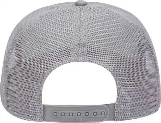 Otto 32-285 100% Nylon Mesh Back Cotton Twill 5 Panel Pro Style Cap - Gray - one Size Fits Most