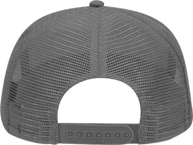 Otto 32-285 100% Nylon Mesh Back Cotton Twill 5 Panel Pro Style Cap - Charcoal Gray - Dark / one Size Fits Most