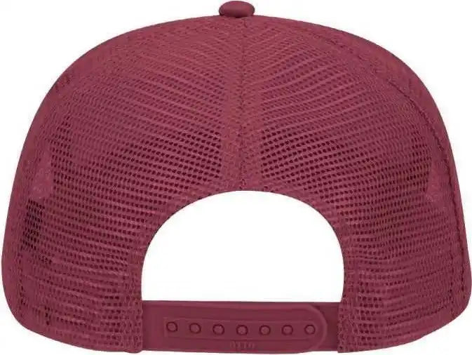 Otto 32-285 100% Nylon Mesh Back Cotton Twill 5 Panel Pro Style Cap - Maroon - one Size Fits Most
