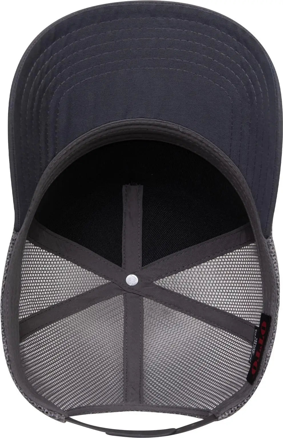 Otto 32-285 5 Panel Mid Profile Mesh Back Trucker Cap - Ch Gry
