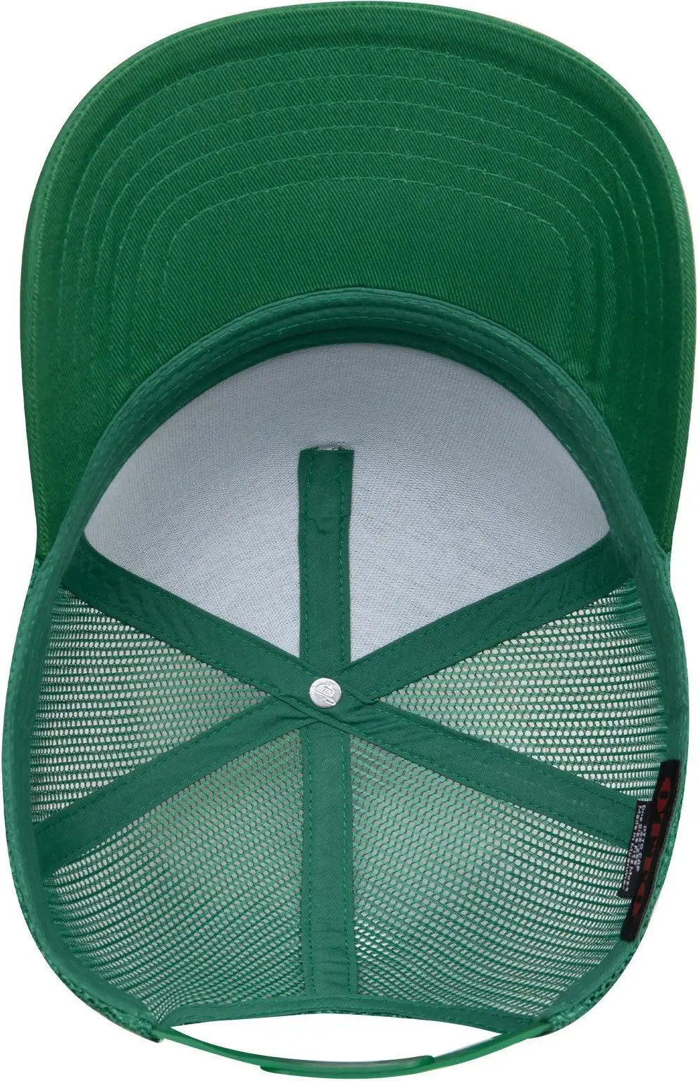 Otto 32-285 5 Panel Mid Profile Mesh Back Trucker Cap - Kelly - 6 1/2’’ - 7 5/8’’