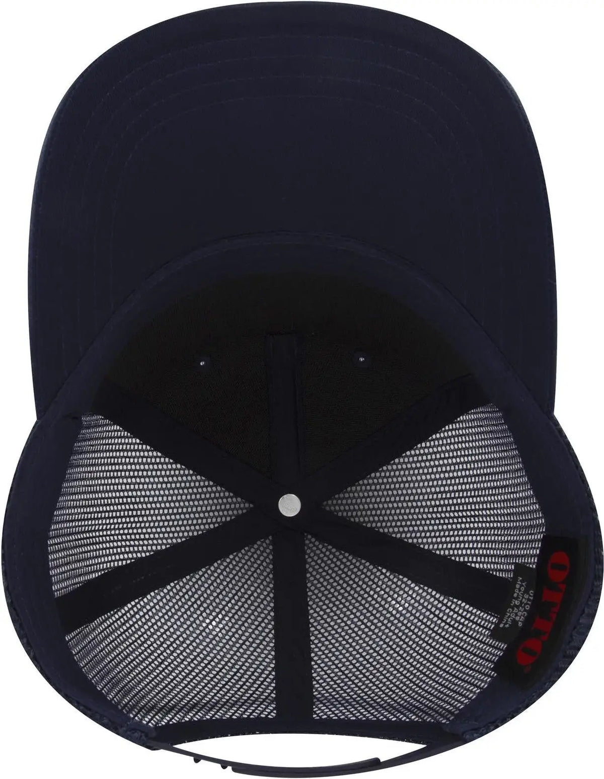 Otto 32-285 5 Panel Mid Profile Mesh Back Trucker Cap - Navy