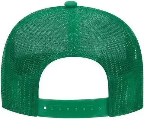 Otto 32 467 Polyester Foam Front 5 Panel Pro Style Mesh Back Cap Kelly / one Size Fits Most