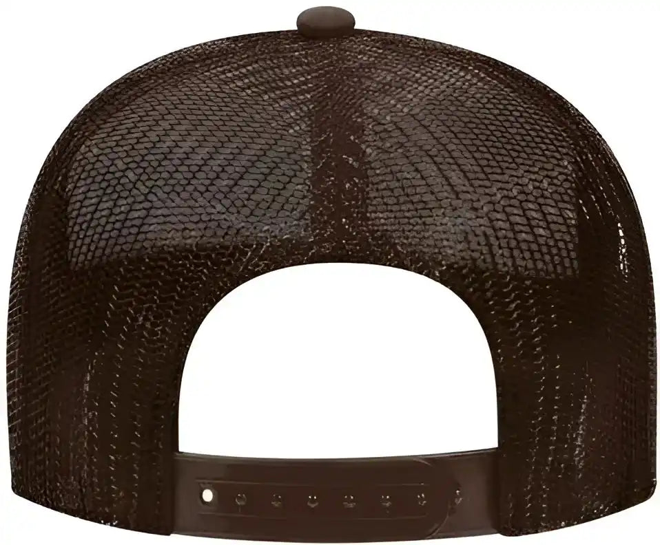Otto 32-467 Polyester Foam Front 5 Panel Pro Style Mesh Back Cap - Brown - one Size Fits Most
