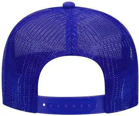 Otto 32-467 Polyester Foam Front 5 Panel Pro Style Mesh Back Cap - Red White Royal - one Size Fits Most
