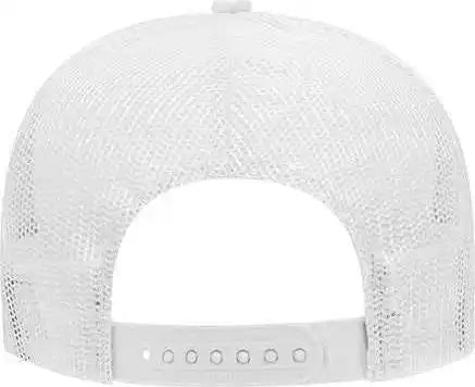 Otto 32 467 Polyester Foam Front 5 Panel Pro Style Mesh Back Cap White / one Size Fits Most