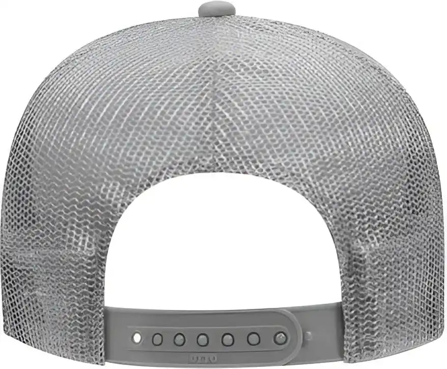 Otto 32 467 Polyester Foam Front 5 Panel Pro Style Mesh Back Cap Gray / one Size Fits Most