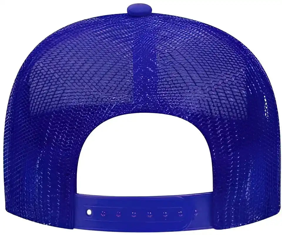 Otto 32-467 Polyester Foam Front 5 Panel Pro Style Mesh Back Cap - Red White Royal - one Size Fits Most