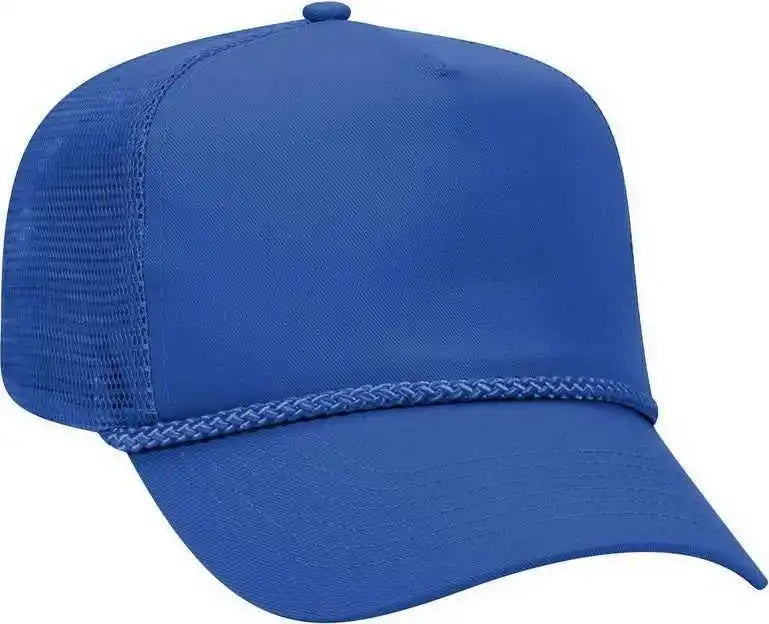Otto 39 071 Cotton Twill High Crown Golf Style Mesh Back Structured Firm Front Panel Cap Royal / one Size Fits Most