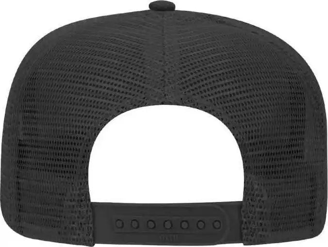 Otto 39-071 Cotton Twill High Crown Golf Style Mesh Back Structured Firm Front Panel Cap - Black - one Size Fits Most