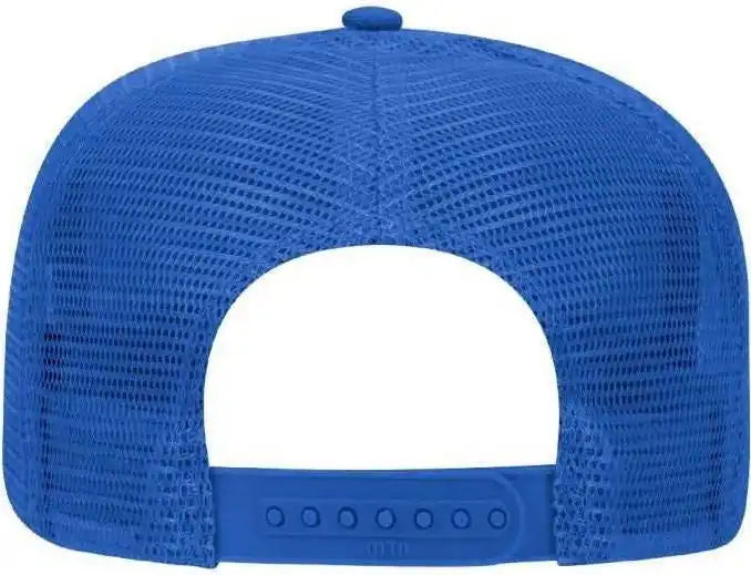 Otto 39 071 Cotton Twill High Crown Golf Style Mesh Back Structured Firm Front Panel Cap Royal / one Size Fits Most