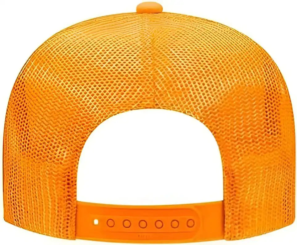 Otto 39 165 5 Panel Foam High Crown Mesh Back Trucker Snapback Cap Gold / one Size Fits Most