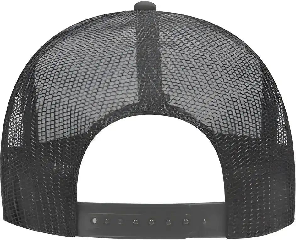 Otto 39-165 5 Panel Foam High Crown Mesh Back Trucker Snapback Cap - Dark Gray White - one Size Fits Most