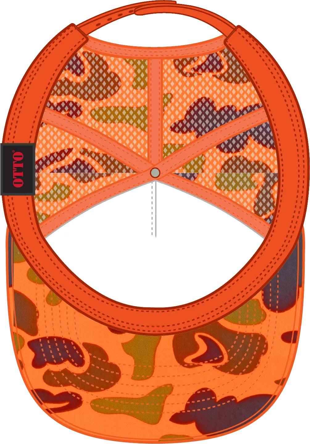 Otto 39-165 5 Panel High Crown Mesh Back Trucker Cap - 009cpa - 6 1/2’’ - 7 5/8’’