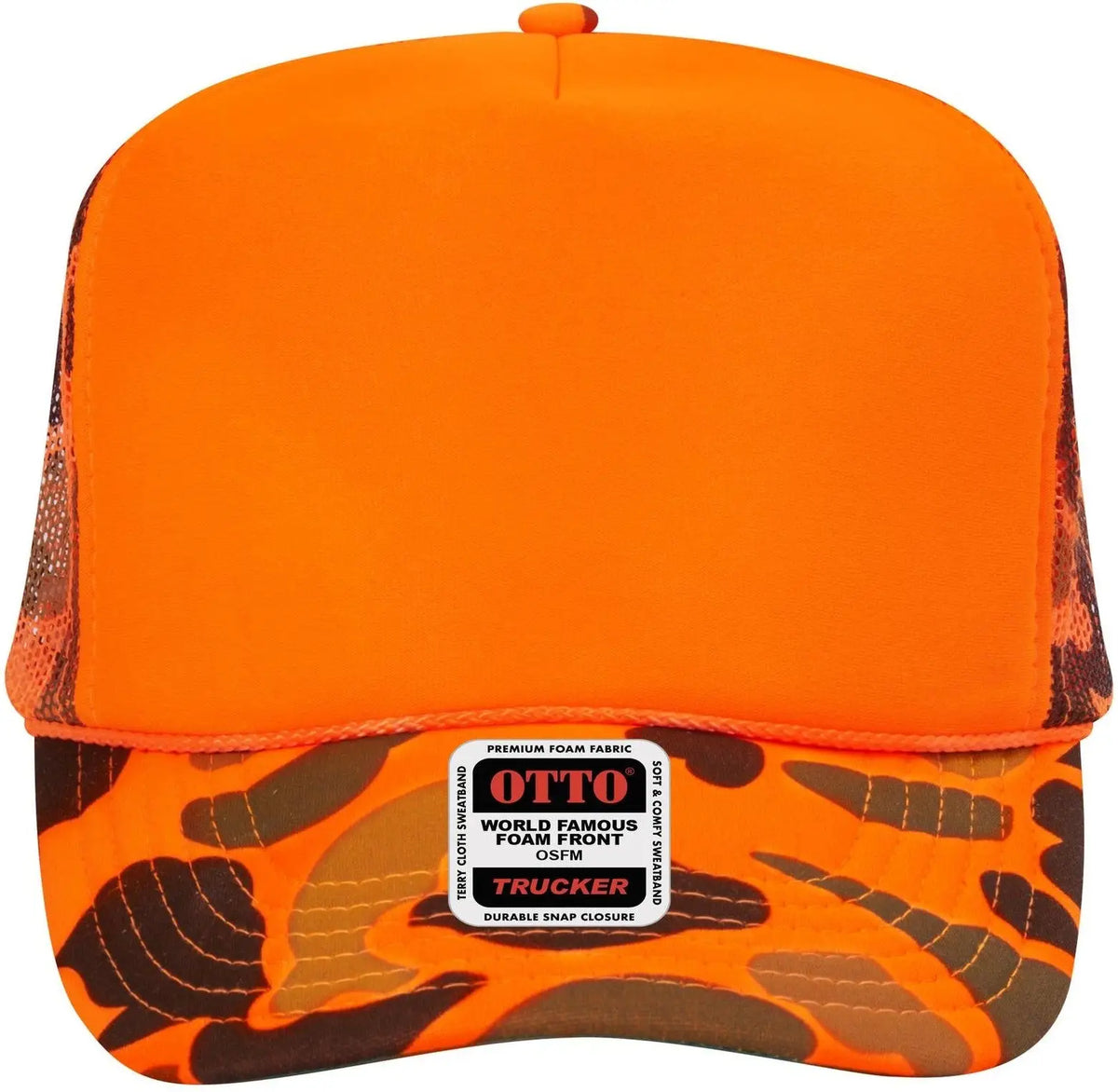 Otto 39-165 5 Panel High Crown Mesh Back Trucker Cap - 009cpa - 6 1/2’’ - 7 5/8’’