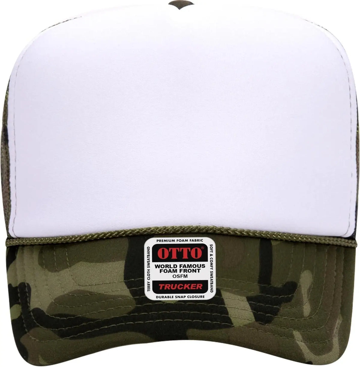 Otto 39-165 5 Panel High Crown Mesh Back Trucker Cap - 016cpb - 6 1/2’’ - 7 5/8’’