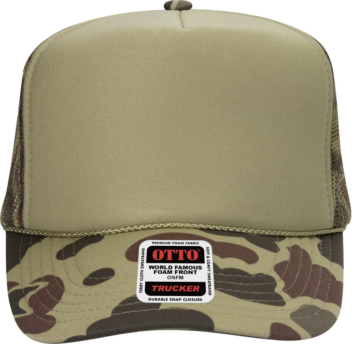 Otto 39-165 5 Panel High Crown Mesh Back Trucker Cap - 018cpa - 6 1/2’’ - 7 5/8’’