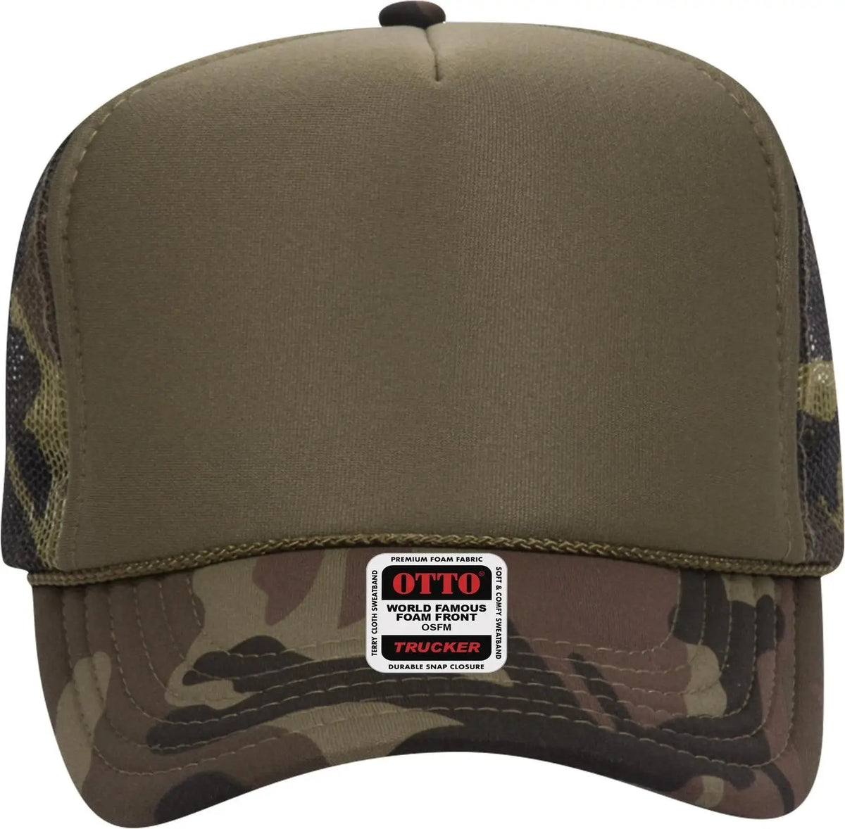 Otto 39-165 5 Panel High Crown Mesh Back Trucker Cap - 021cpb - 6 1/2’’ - 7 5/8’’