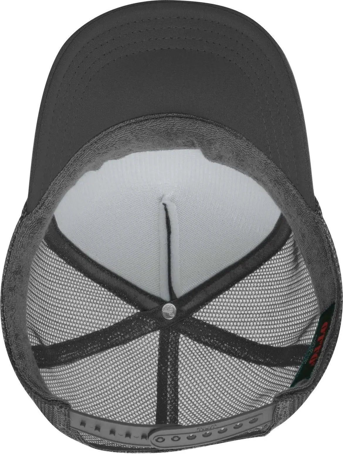 Otto 39-165 5 Panel High Crown Mesh Back Trucker Cap - Char. Gray