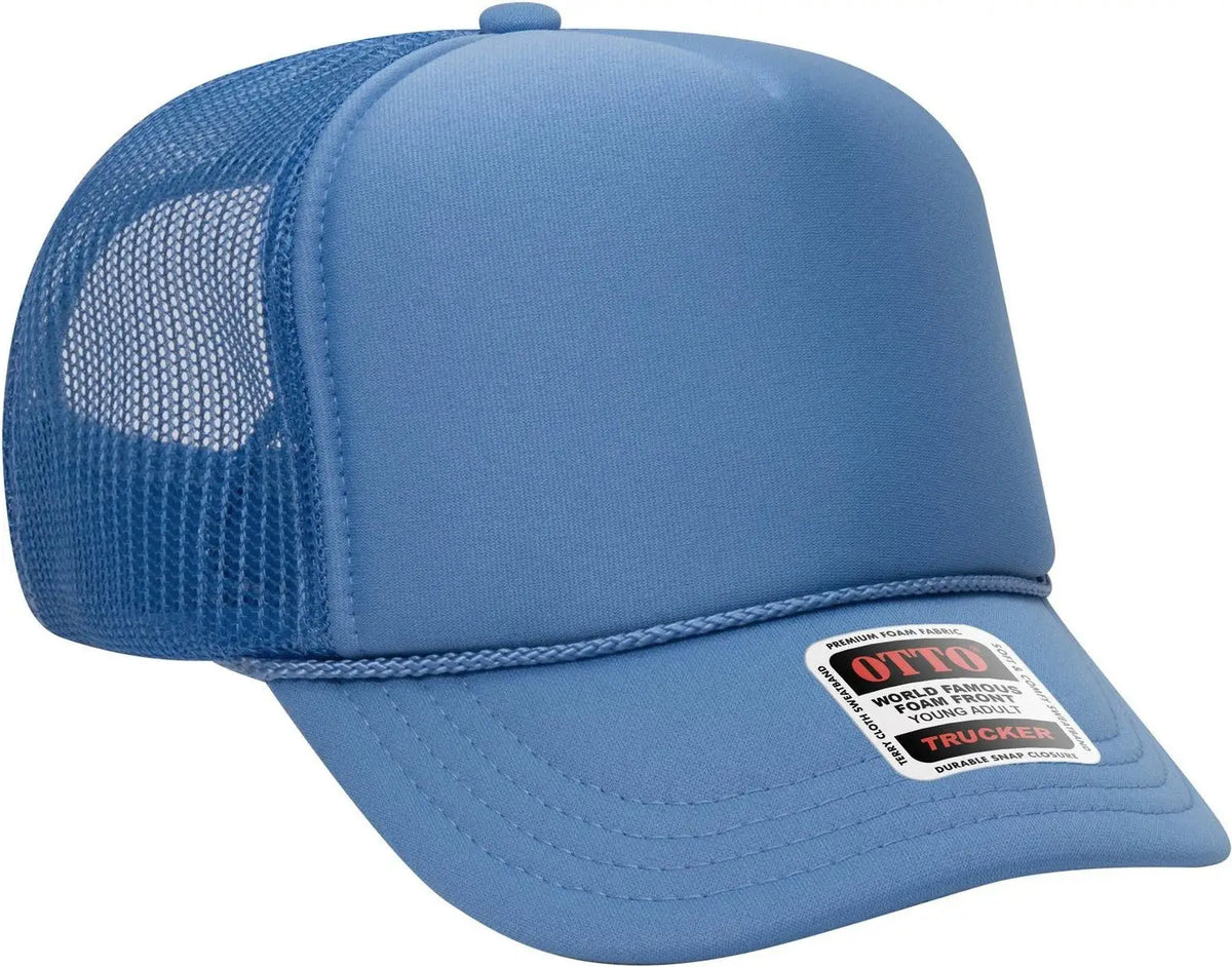 Otto 39-165 5 Panel High Crown Mesh Back Trucker Cap - Col. Blue