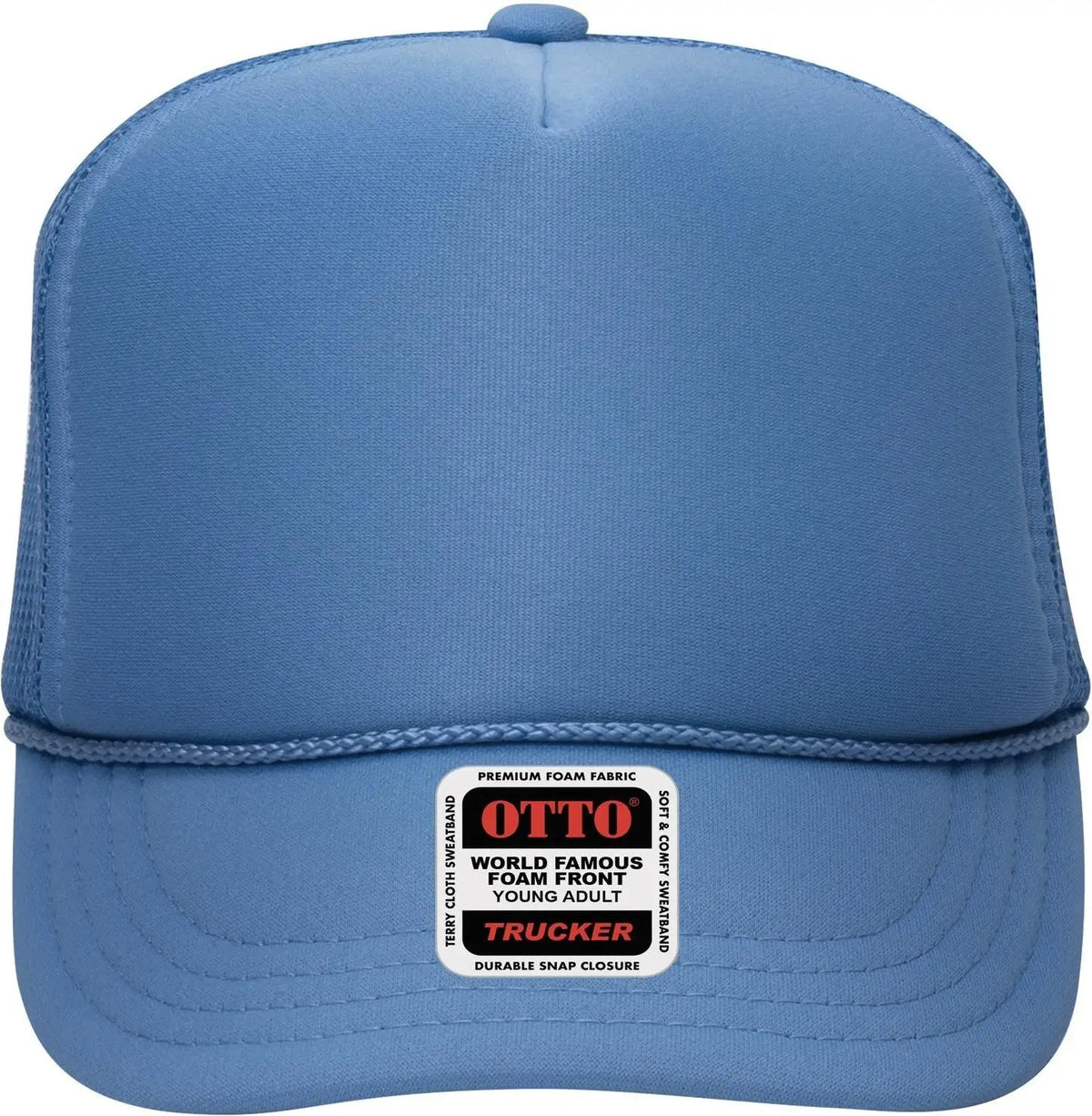 Otto 39-165 5 Panel High Crown Mesh Back Trucker Cap - Col. Blue
