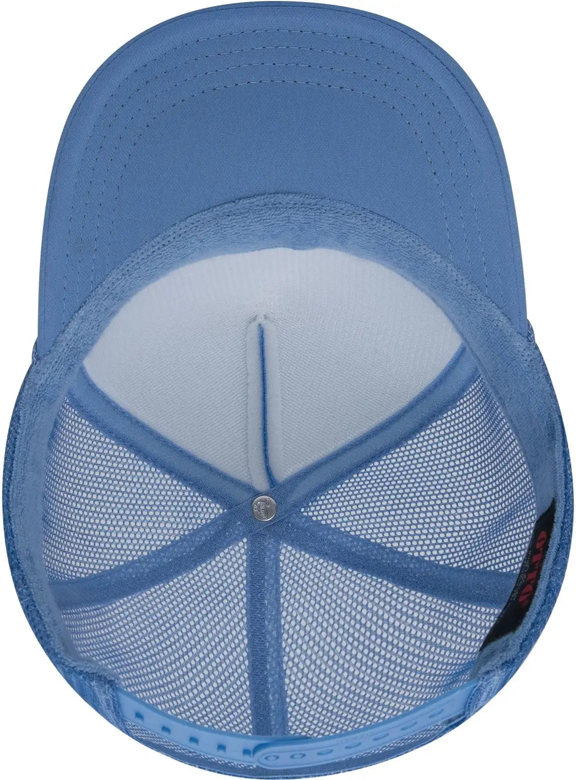 Otto 39-165 5 Panel High Crown Mesh Back Trucker Cap - Col. Blue