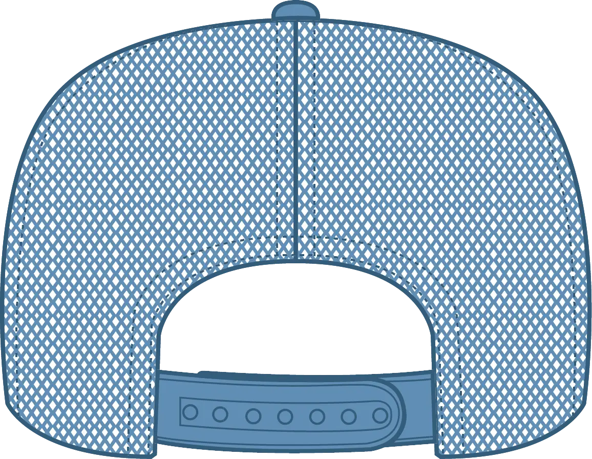 Otto 39-165 5 Panel High Crown Mesh Back Trucker Cap - Col. Blue