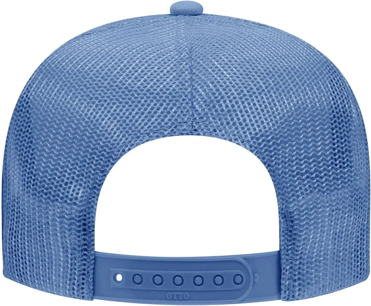 Otto 39-165 5 Panel High Crown Mesh Back Trucker Cap - Col. Blue